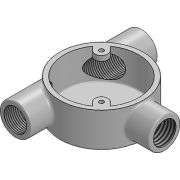 20mm Galvanised Conduit Tangent Tee Box